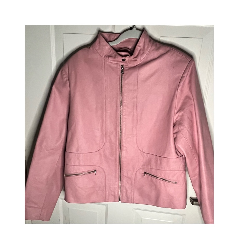 Pink Leather Jacket - Picture 2 of 5